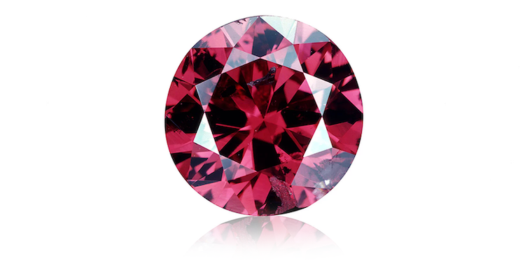 Hancock Red - masa 0.95ct, barwa Fancy Red 