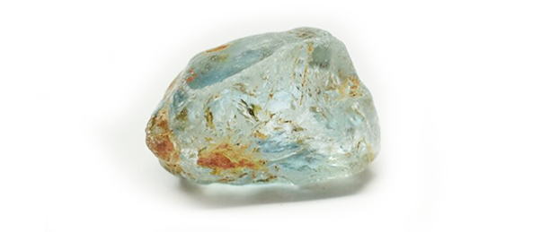 Surowy, nieoszlifowany topaz blue