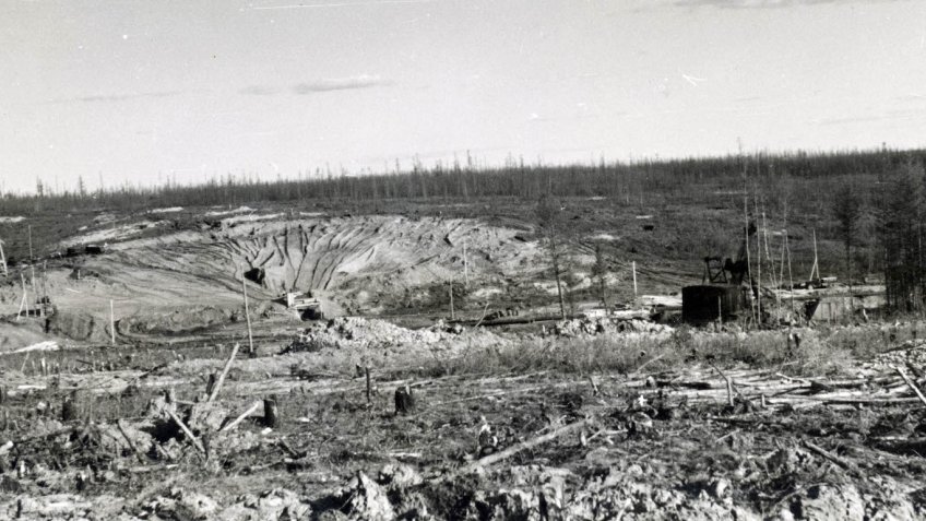 Początki budowy kopalni Mir , rok 1957