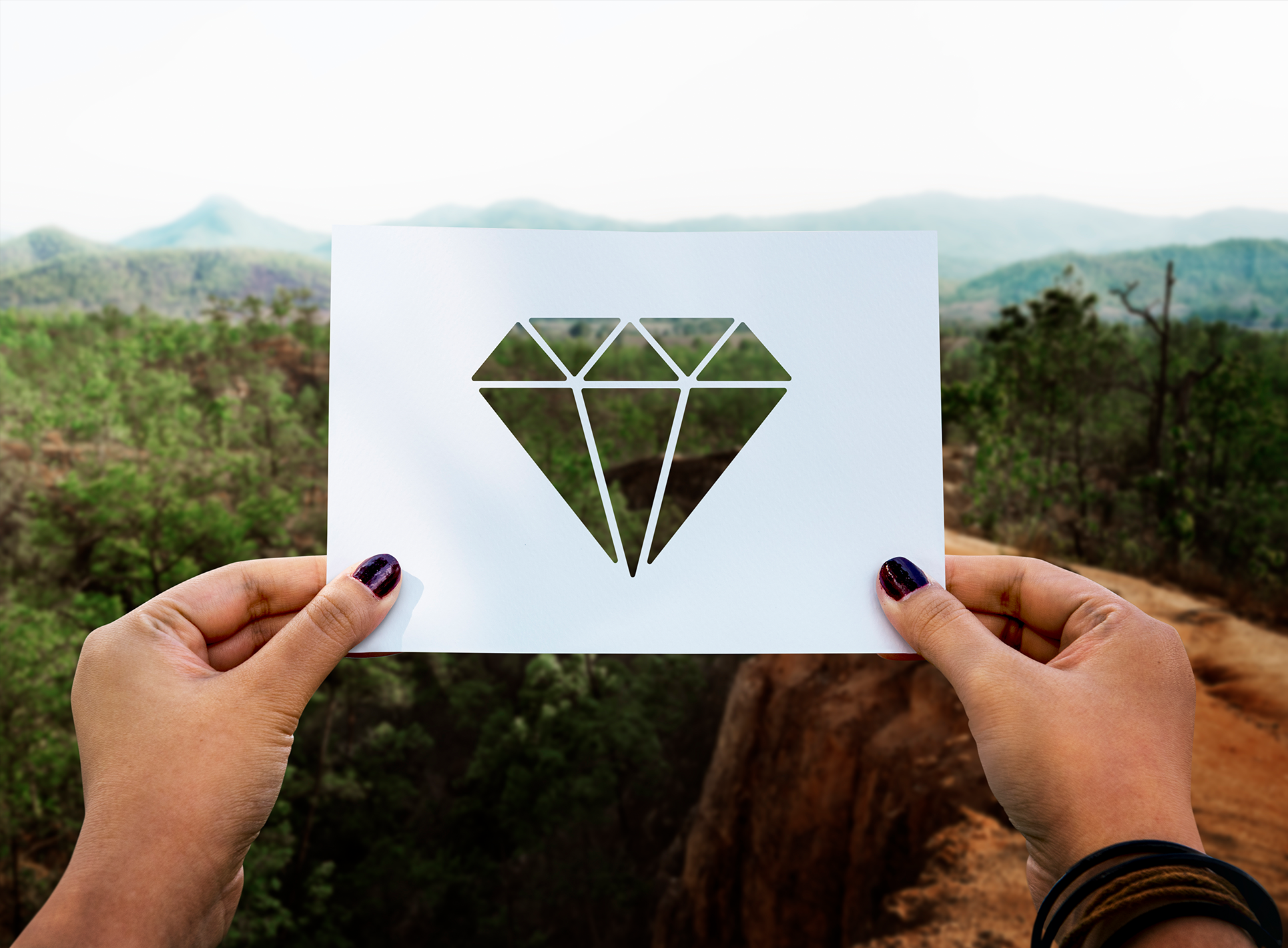 wycinanka diament